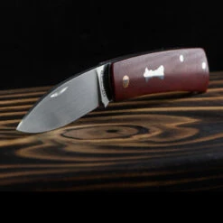 Chris Crawford Custom EDC-B Slipjoint Red -Cheap Knife Store CUS BS23 23det3 79310.1687954440.1280.1280 26219.1687963448