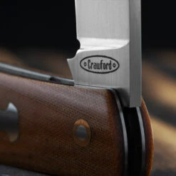 Chris Crawford Custom EDC-B Slipjoint Brown -Cheap Knife Store CUS BS23 24det2 70263.1687955342.1280.1280 48937.1687963502