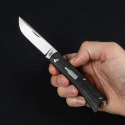 Esnyx Beer Buster Jr Micarta Folding Knife -Cheap Knife Store ESNBBJSJ42.2 51454.1694792454.1280.1280 42893.1695120451