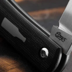 Esnyx Beer Buster Jr Micarta Folding Knife -Cheap Knife Store ESNBBJSJ42.4 57432.1694792454.1280.1280 09072.1695120451